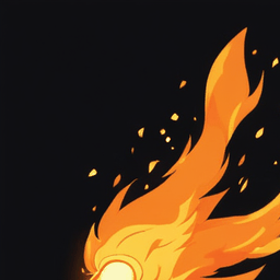 Fire flipbook animation playing